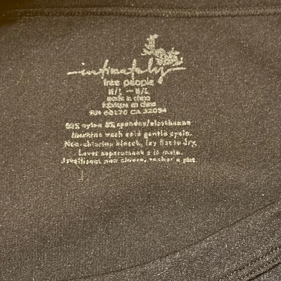 Free People Bella Tank in Black M/L NWOT - Picture 5 of 6